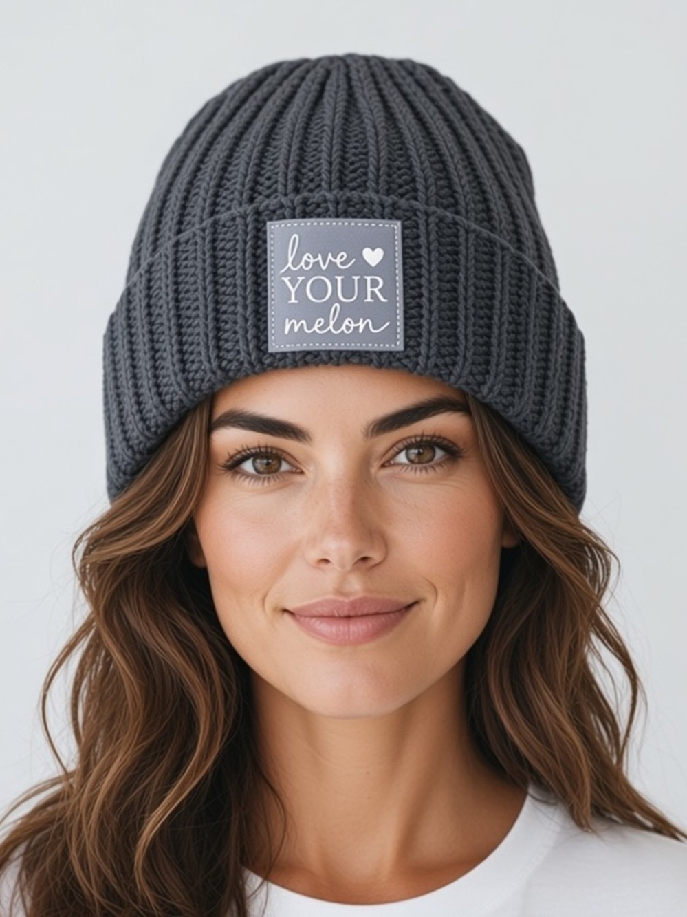 Love Your Melon Dark Charcoal Knit Beanie